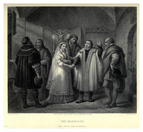 010-El matrimonio-Illustrations of the life of Martin Luther 1862- Pierre Antoine Labouchère