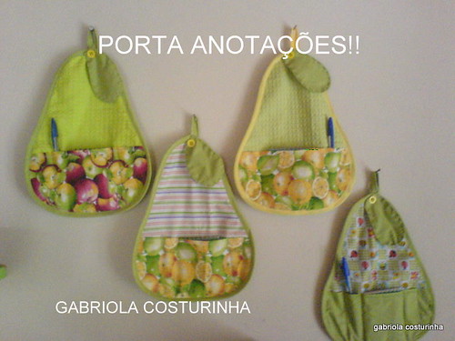 ##porta anotações ## by Gabriola costurinha/rose