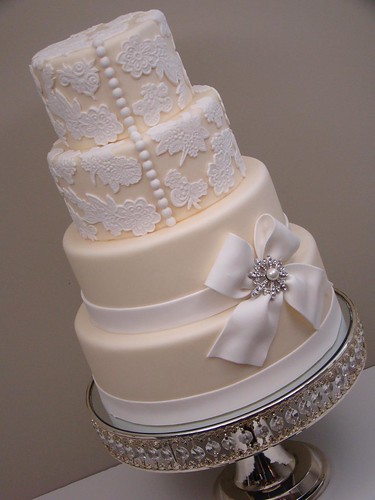 Lace Wedding Cake 3 by The Sweetest Thing Cakes Cristina 
