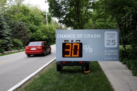 Slower is better - interactive billboard