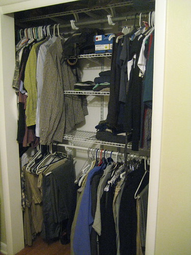 our closet all organized