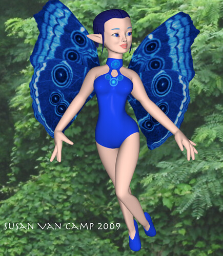 Blue Fairy flies 2