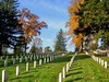 FALL FOR THE FALLEN (lewsviews) Tags: autumn trees usa fall virginia culpeper headstones sunny graves national fallen cementery vets