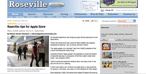 New Apple Store in Roseville