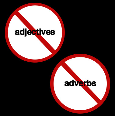 no-adjectives-adverbs