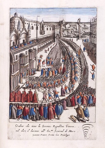 009-Ceremonia de entrega del baston de mando al General del Mar-Habiti d’hvomeni et donne venetiane 1609
