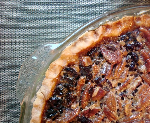 Cranberry Bourbon Pecan Pie