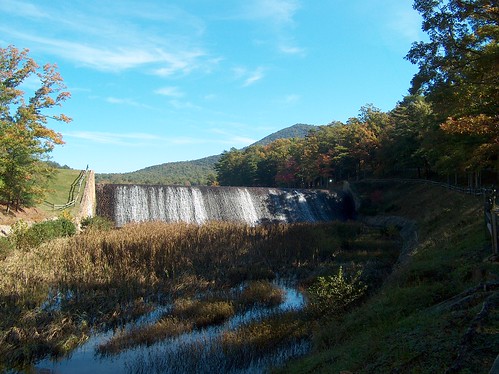 Lake and Spillway at Douthat State Park