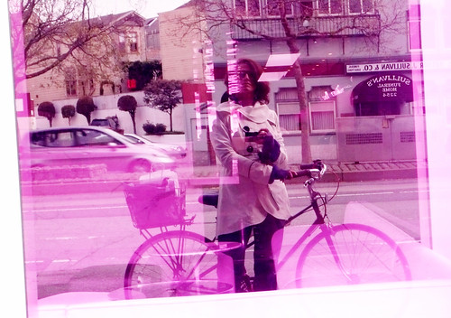 KT reflection in pink window 1