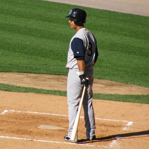 baseball player at bat. Eider Torres At Bat