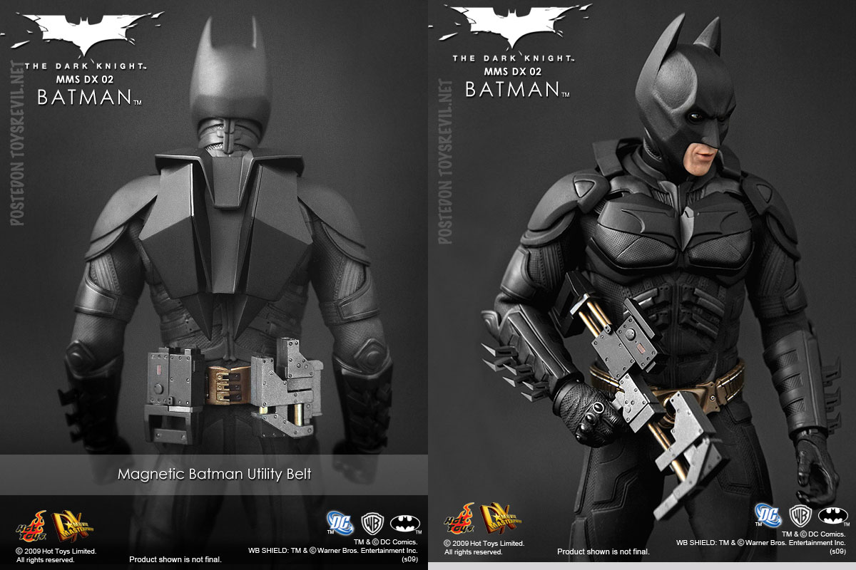 Hot Toys Dark Knight BATMAN DX02 1//6 WEAPON BELT SET