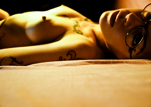 suicide girls suicidegirls tattoos naked nude glasses medusa piercing 