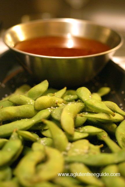Gluten Free Appetizer Recipe Edamame with Soy Ginger Dipping Sauce