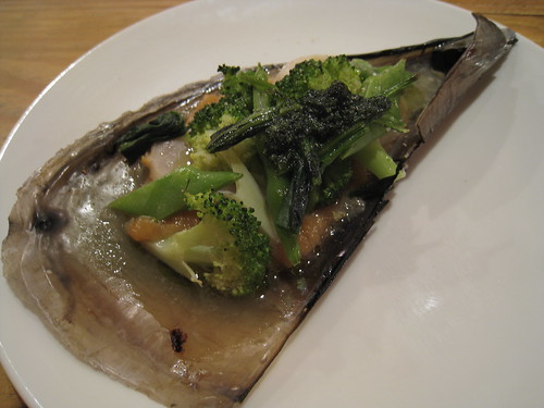 平貝と野菜のグリル