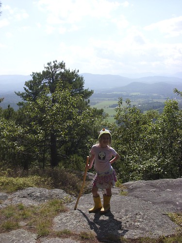 Elizabeth at the summit of Coon Mountain