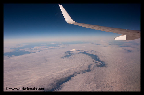 Mount Taranaki with clouds, NZ