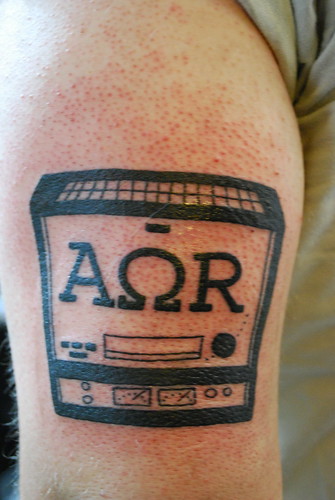 alpha/omega recording tattoo by sucktastic. From sucktastic