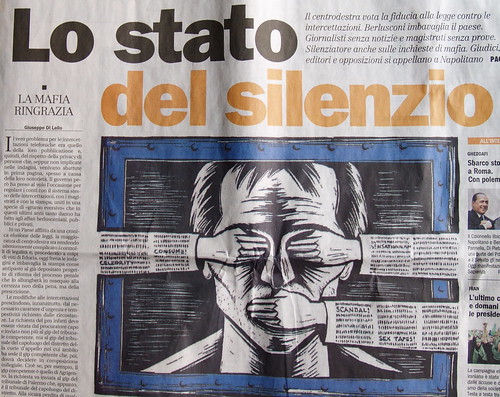 Freedom of the press in Italy.