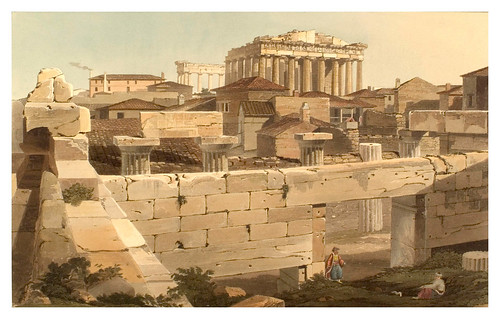 021- Vista del Partenon desde Propylaea-Views in Grece 1821