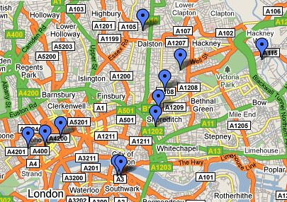 London Coffee Map