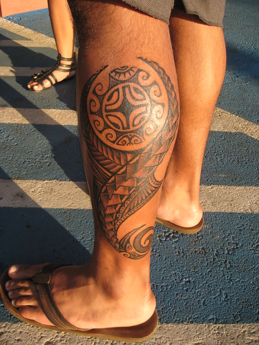 hawaiian tribal tattoo. Tattoos done by: Samoan Mike