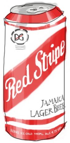 object 9: Red Stripe Lager Beer