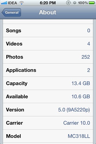 iOS 5 Settings