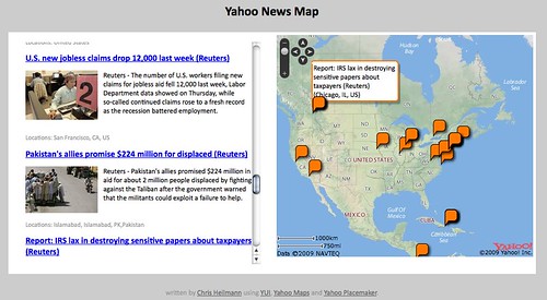 Yahoo News Map by  you.