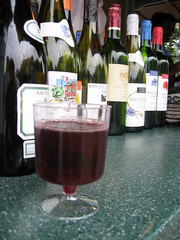 glass of wine from france