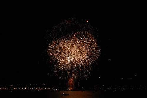 Fireworks display on night 1 of the competion