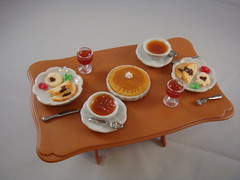 Dollhouse Miniature - Simple Thanksgiving Meal for two