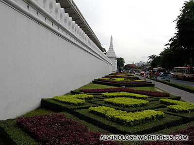 Exterior wall of a giant Wat
