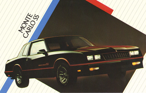 1986 Chevrolet Corvette Indy Concept Car. 1986 Chevrolet Monte Carlo SS