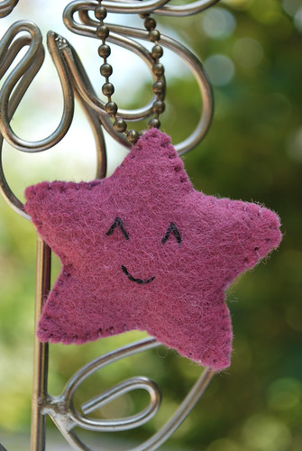 Purple Star Keychain