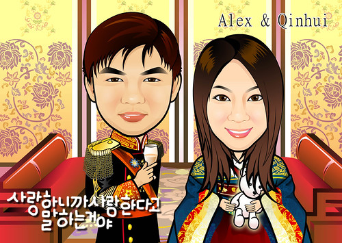 Q-Digital wedding couple - Korean theme