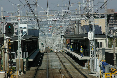 Settsu-shi station in Settsu,Osaka,Japan /Feb 24,2010