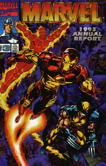 marvel 1993 annual report cover