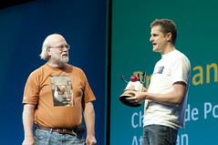 Brendan Humphreys and James Gosling, General Session "The Toy Show" on June 5, JavaOne 2009 San Francisco