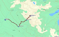 Map of the Judge's Route up Arrowsmith