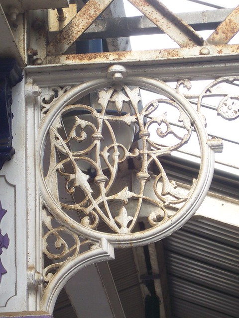 Spandrel by Andrew Handyside and Company of Derby and London,  detail - Hartlepool Railway Station