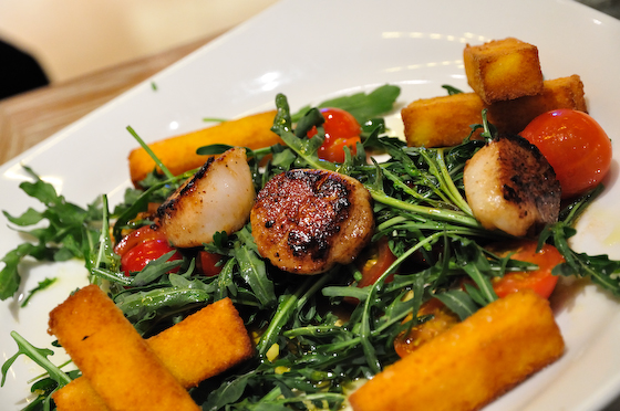 Scallops and rocket