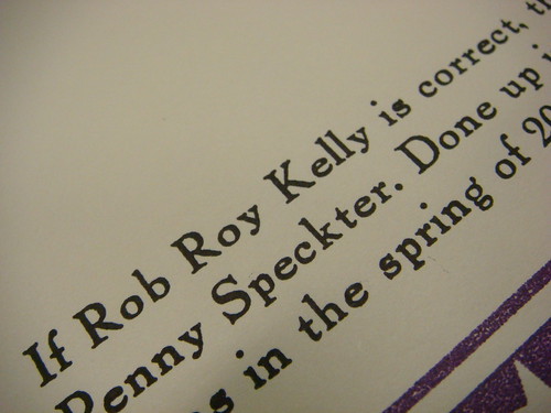 If Rob Roy Kelly is correct…