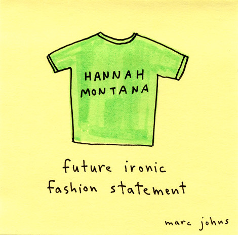 Hannah Montana t-shirt by Marc Johns.