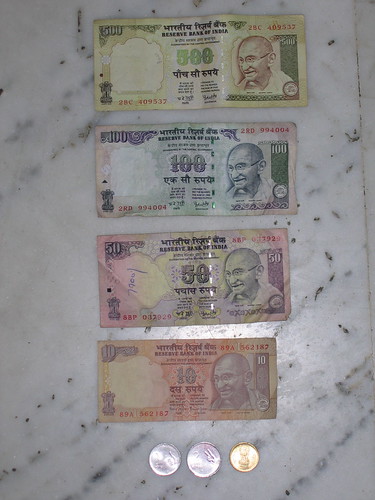 Indian rupee notes