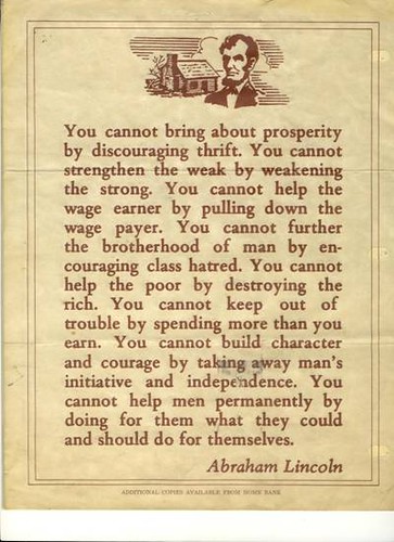 Lincoln's Words Of Wisdom Still Valid by thegreatlandoni