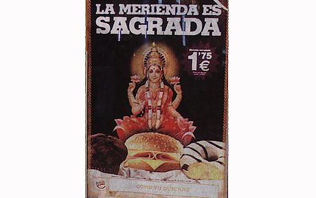 goddess lakshmi on a meat burger