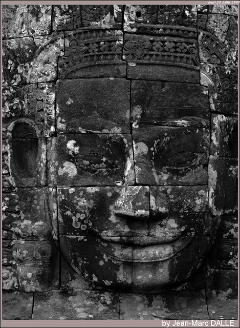 Smiling Buddha Face - Bayon in Angkor Thom - Cambodia 2009
