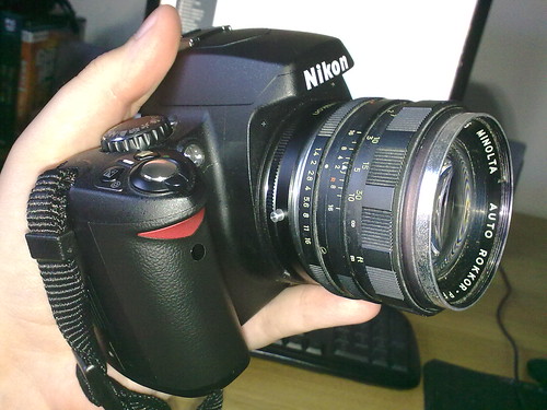 Minolta SR lens on Nikon D40