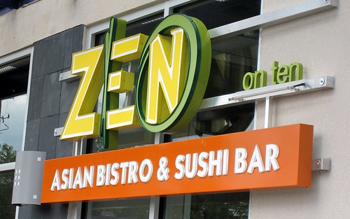 zen on ten - signage by you.