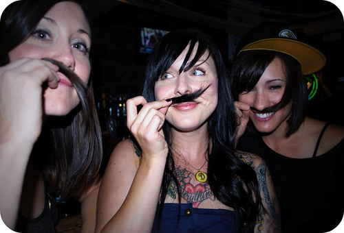 moustache? I look gross but this is HILARIOUS of cute Shirls so it stays.